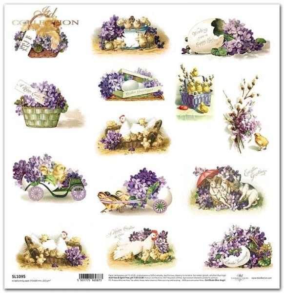 ITD Collection 12x12 Sheet Flower Post SL1095