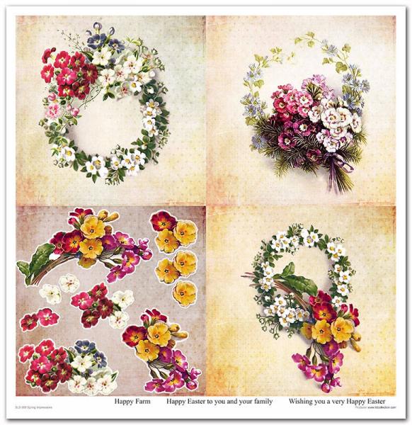 ITD Collection Paper Pad 12x12 Spring Impressions #058