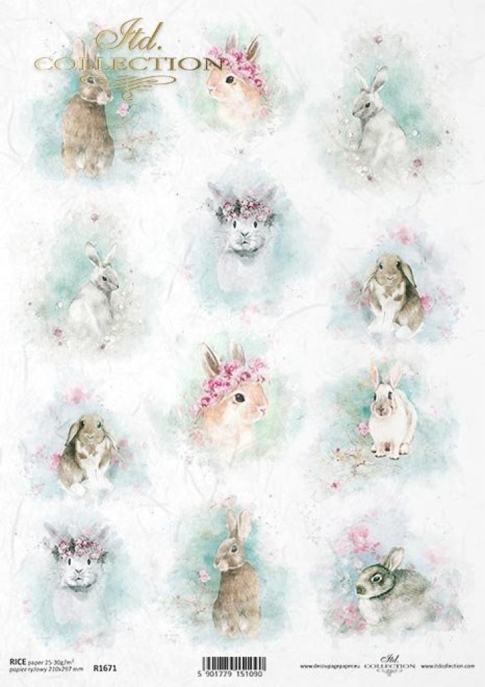 ITD A4 Rice Paper Shabby Chic #1671