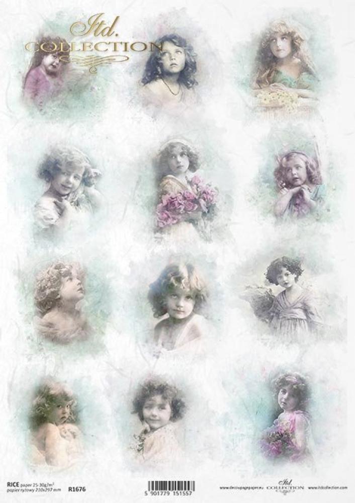 ITD A4 Rice Paper Shabby Chic #1676