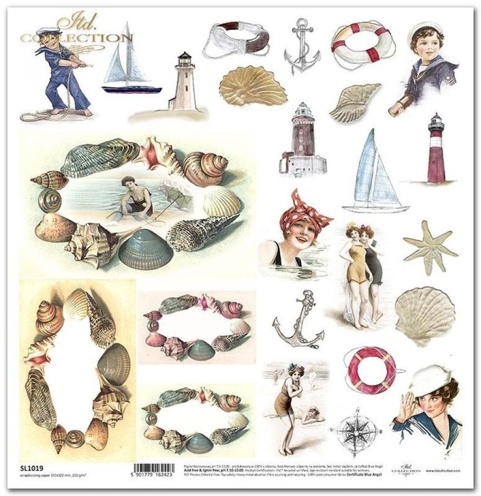 SLS033 ITD Collection 12x12 Paper Pad Seafaring Adventure