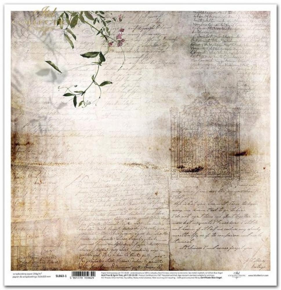 SLS025 ITD Collection Secrets of the Old Diary 12x12 Paper Pad