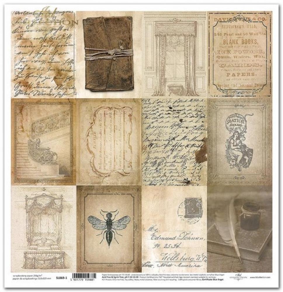SLS025 ITD Collection Secrets of the Old Diary 12x12 Paper Pad