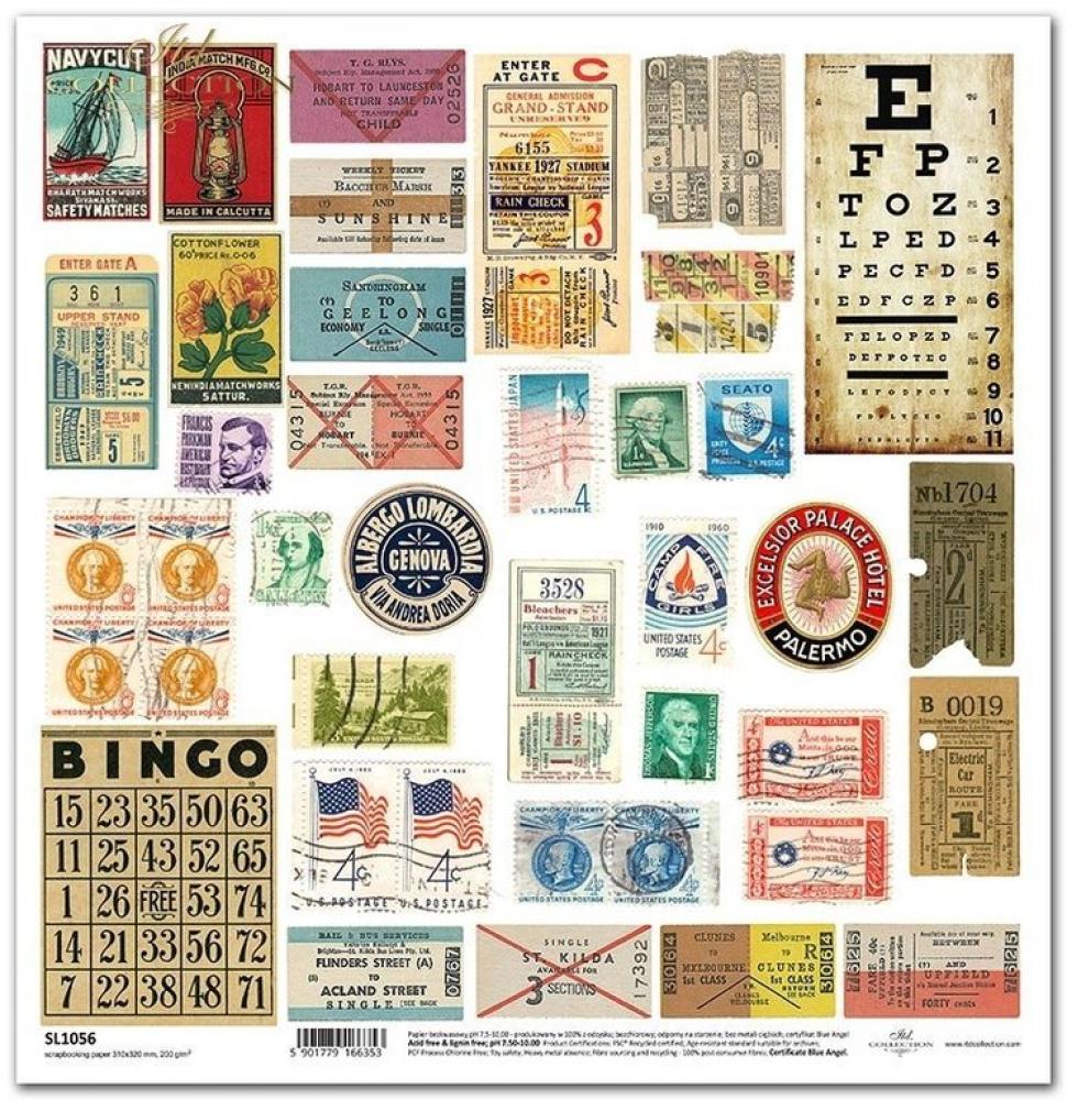 ITD Collection 12x12 Paper Sheet Ephemeral Moments #1056