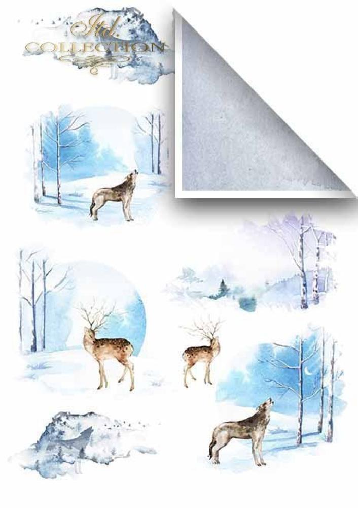 ITD Collection A4 Paper Pack Winter Animals