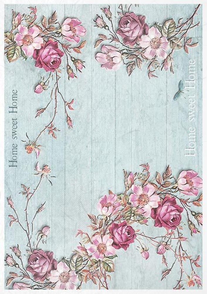 ITD Collection A4 Rice Paper Creative Set Beautiful Flowers