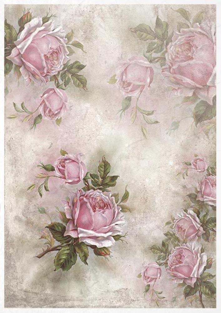 ITD Collection A4 Rice Paper Creative Set Beautiful Flowers