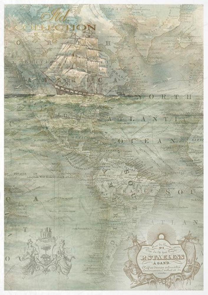 ITD Collection A4 Rice Paper Creative Set Sea Stories