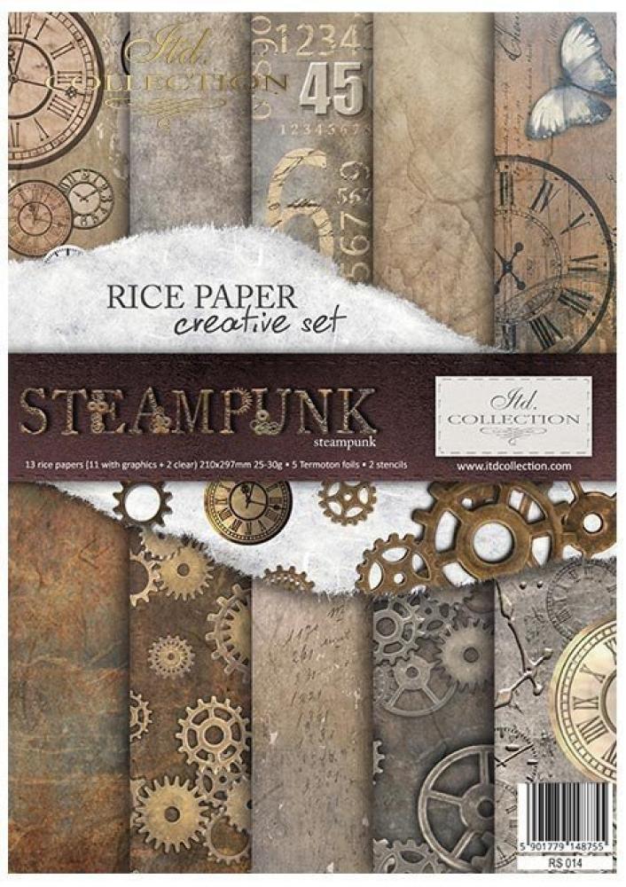 RS014 ITD Collection A4 Rice Paper Creative Set Steampunk