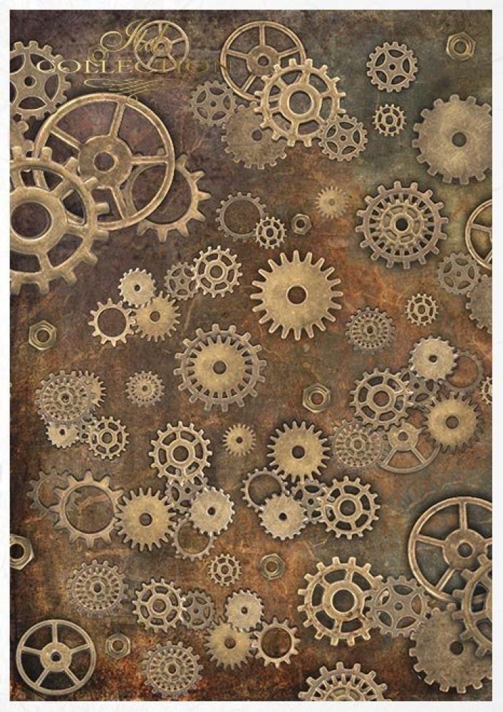 RS014 ITD Collection A4 Rice Paper Creative Set Steampunk