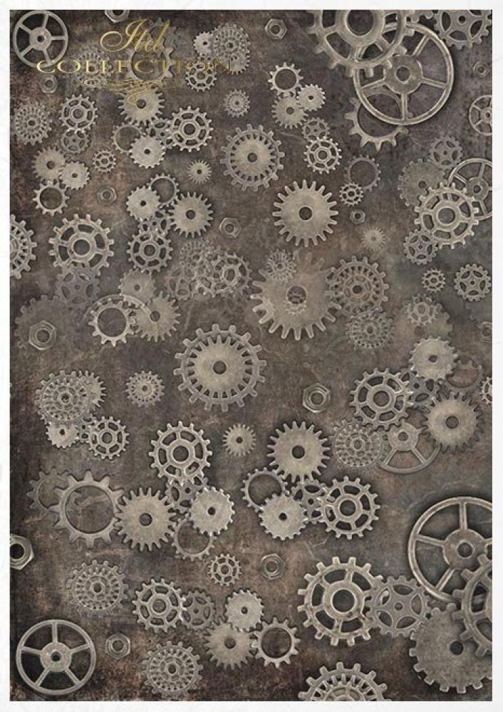 RS014 ITD Collection A4 Rice Paper Creative Set Steampunk