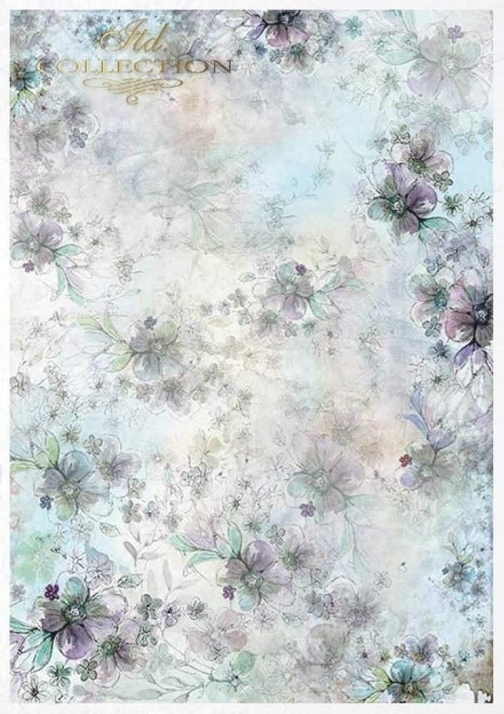 ITD Collection A4 Rice Paper Creative Set Summertime Blue