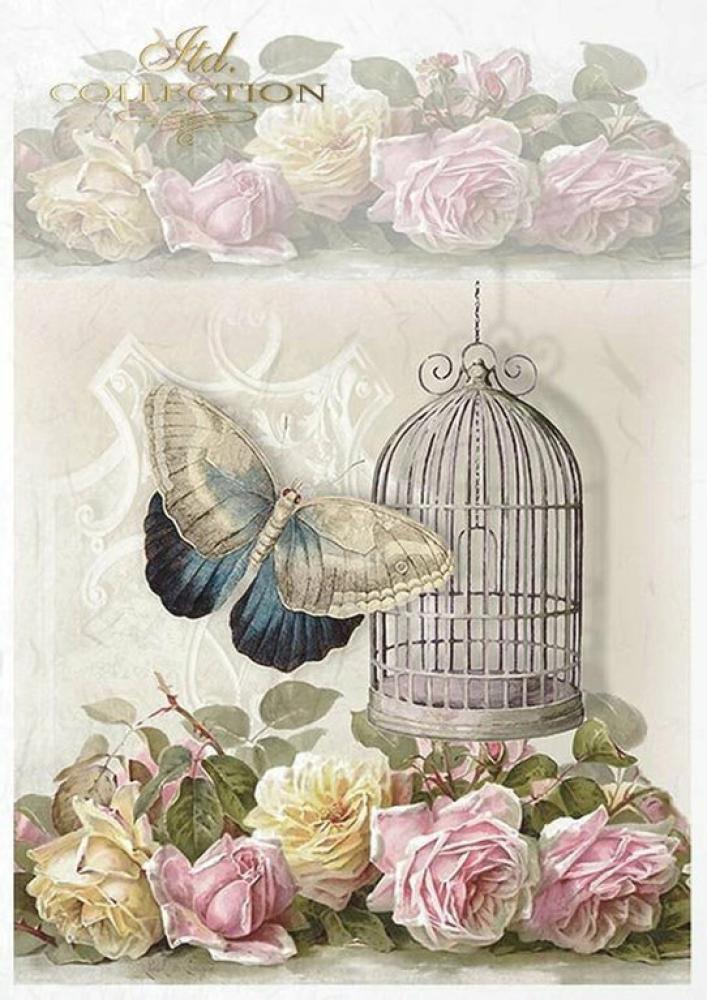 ITD Collection A4 Rice Paper Creative Set Vintage Style