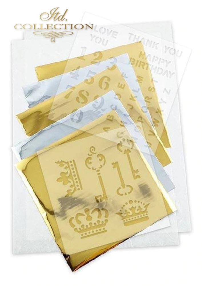 ITD Collection A4 Rice Paper Creative Set Vintage Style