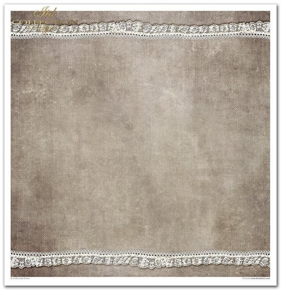 ITD Collection Paper Pad 12x12 Linen & Lace