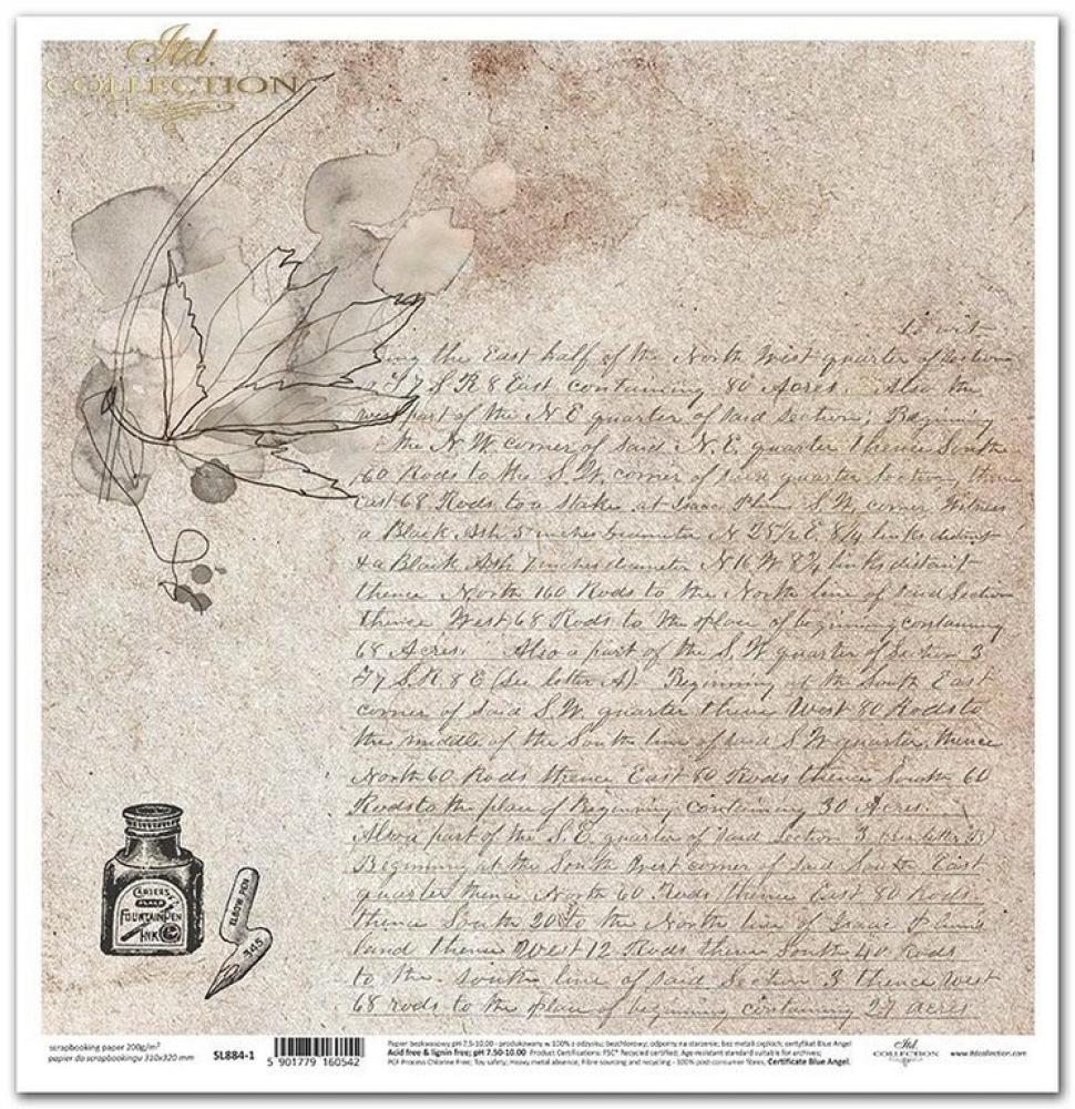 ITD Collection  Paper Pad 12x12 Secrets Old Journal