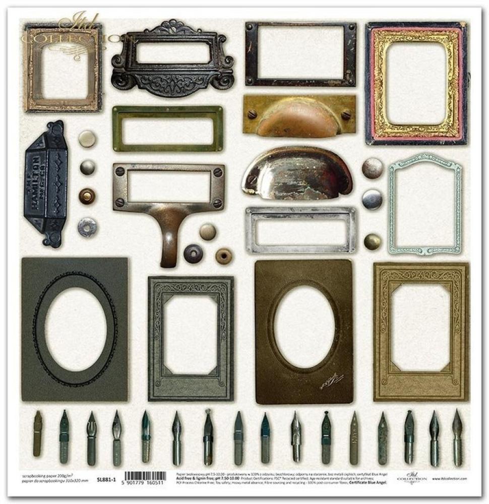 ITD Collection  Paper Pad 12x12 Secrets Old Journal