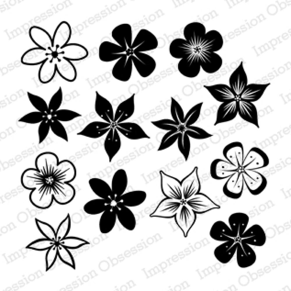 Impression Obsession Clear Stamps Bunch of Blossoms