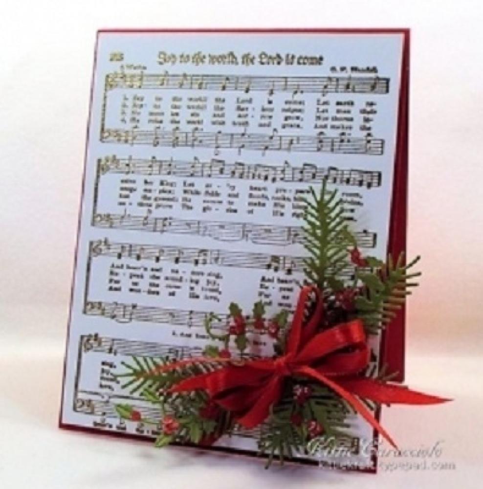 Impression Obsession Cling Stamp Joy to the World