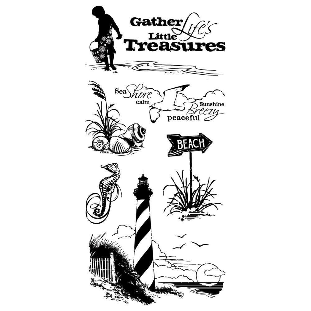 Inkadinkado Clear Stamp Set Down by the Seaside