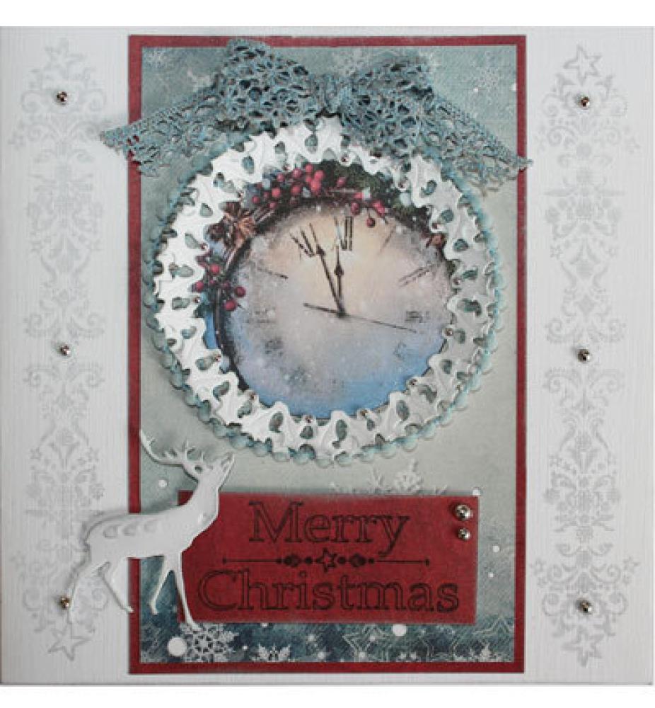Joy!Crafts Präge- und Stanzschablone Christmas Wreath