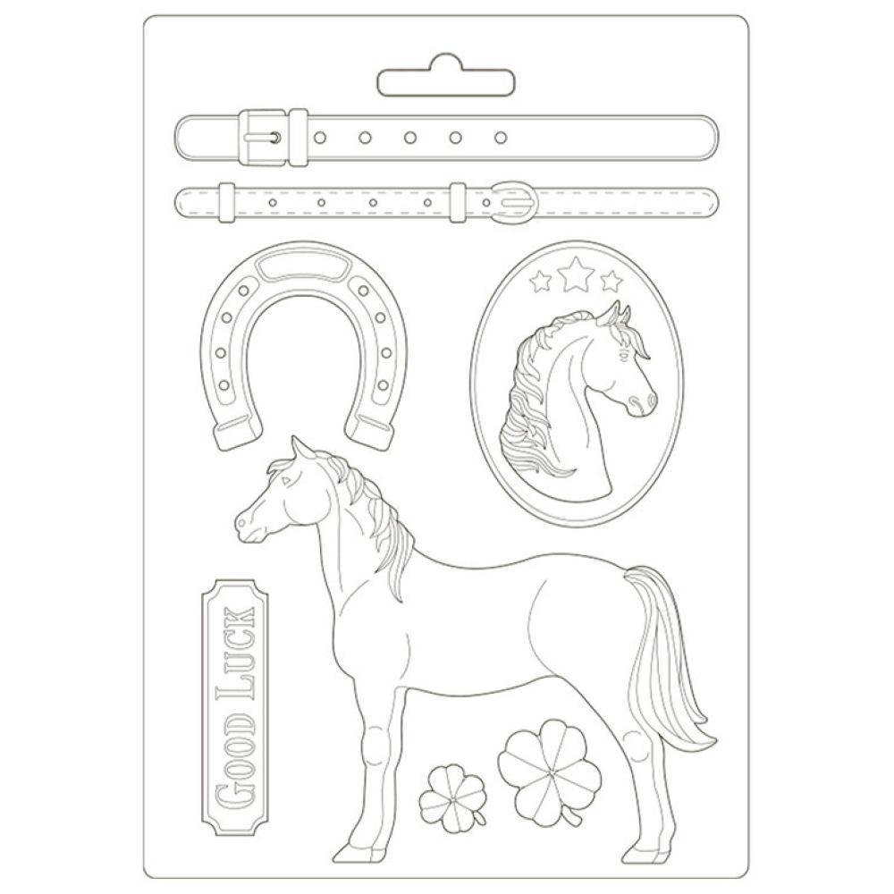 Stamperia A4 Soft Mould Standing Horse #500