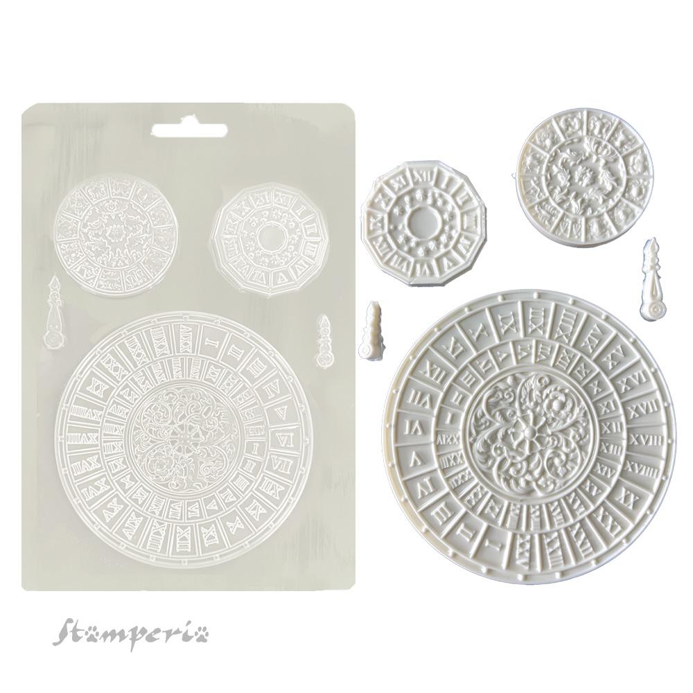 K3PTA5673 Stamperia Venice City of Art A5 Soft Mould Clocks