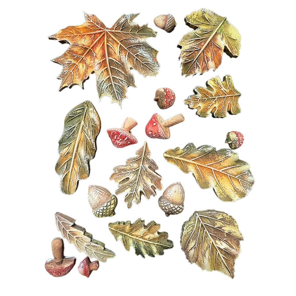 K3PTA5676 Stamperia Whispering Woods A5 Soft Mould Leaves