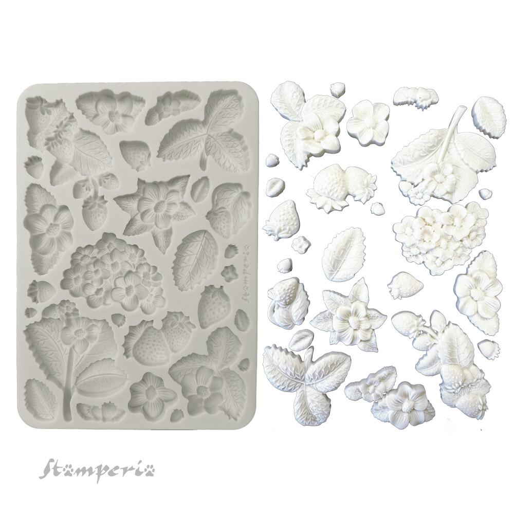 KACMA575 Stamperia Hidden Grove A5 Silicone Mould Strawberries