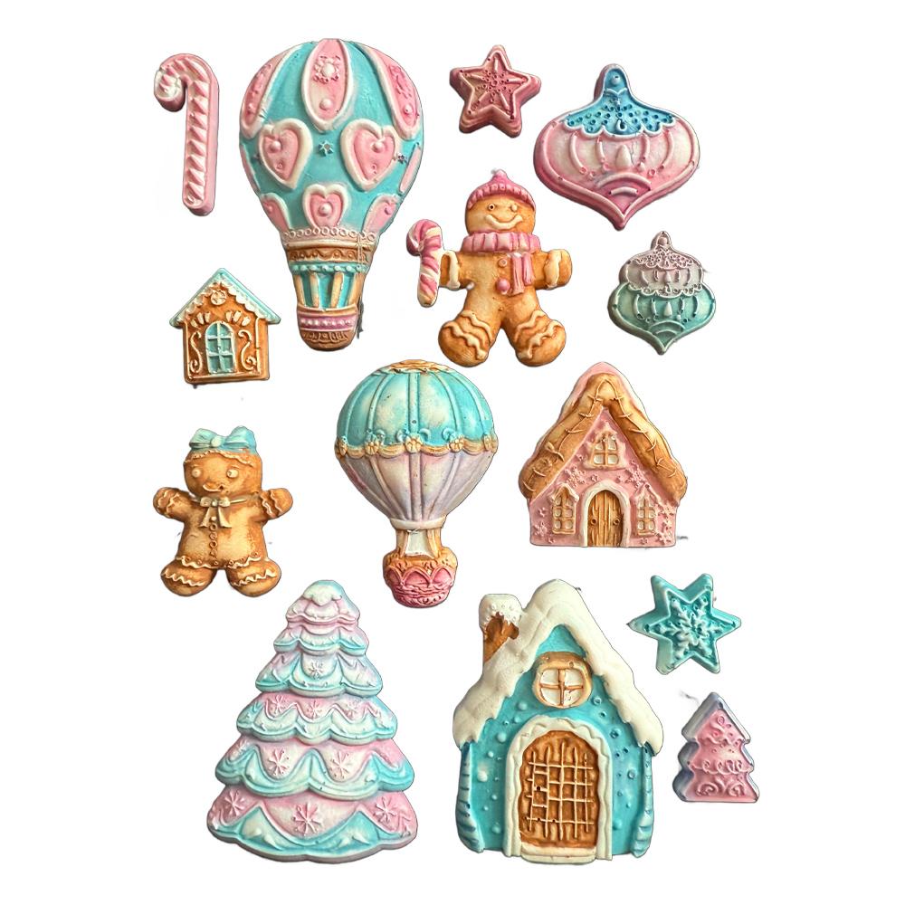 KACMA583 Stamperia Candy Christmas A5 Silicone Mould Gingerbreads