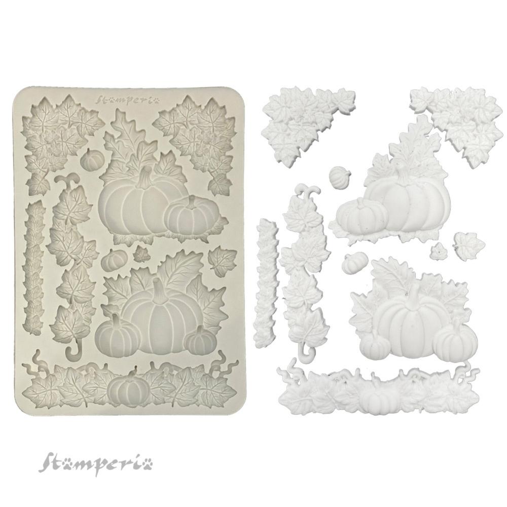KACMA589 Stamperia Whispering Woods A5 Silicone Mould Pumpkins