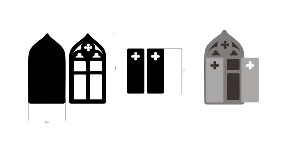 KLSM58 Stamperia Venice City of Art MDF Crafty Shapes Window