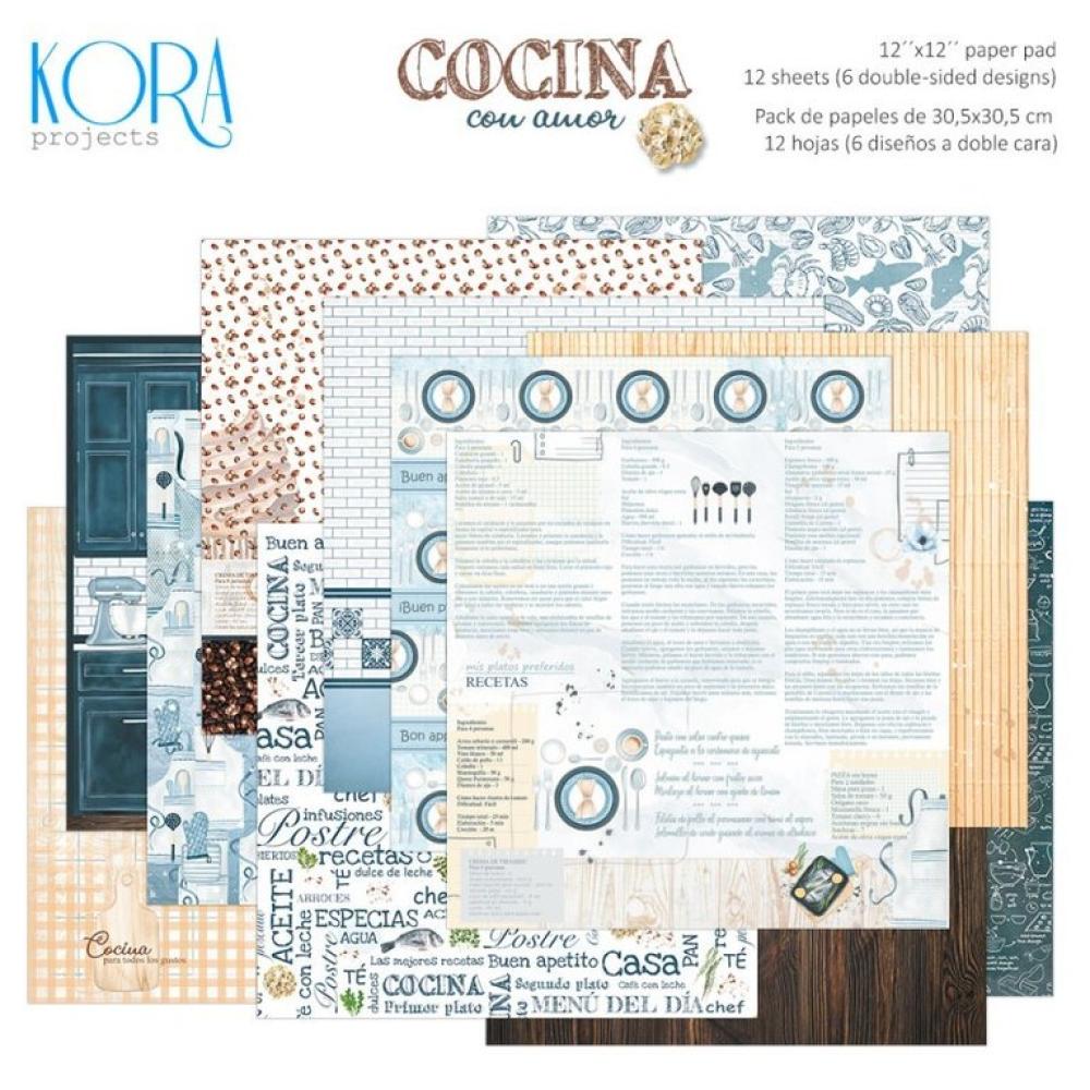 KORA Projects 12x12 Paper Pad Cocina con Amor #1631