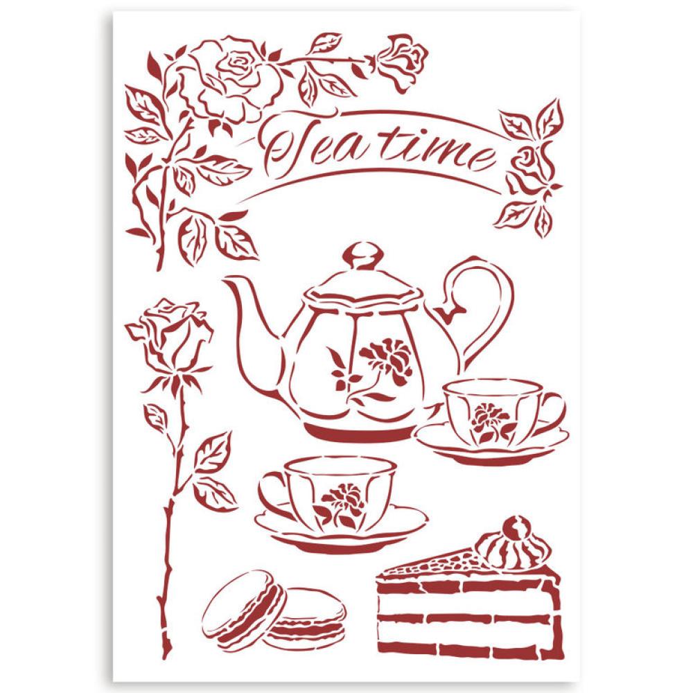 Stamperia Stencil Casa Granada Tea KSG489