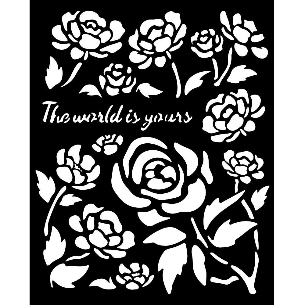 KSTD179 Stamperia Timeless Stencil Roses