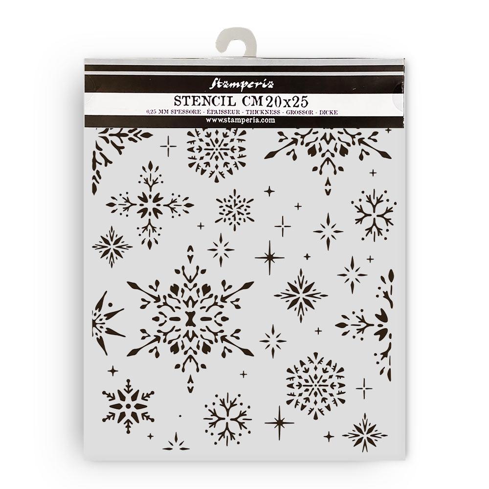 KSTD184 Stamperia The Owl's House Stencil Snowflakes