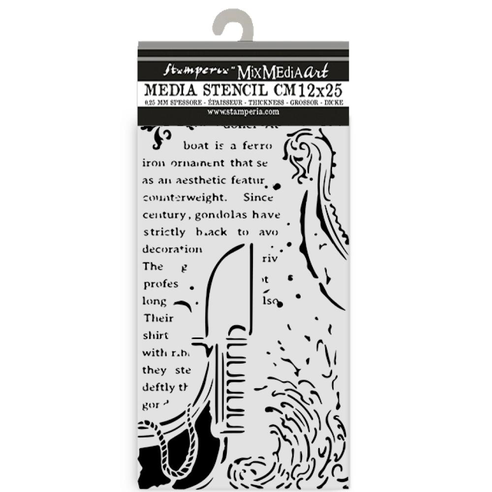 KSTDL120 Stamperia Venice City of Art Stencil Gondola