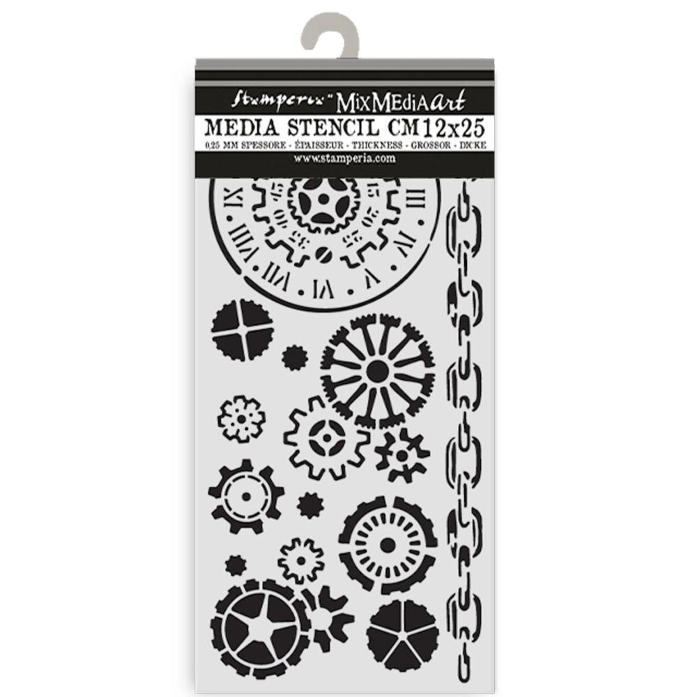 KSTDL131 Stamperia Voyages Fantastiques Stencil Mechanisms
