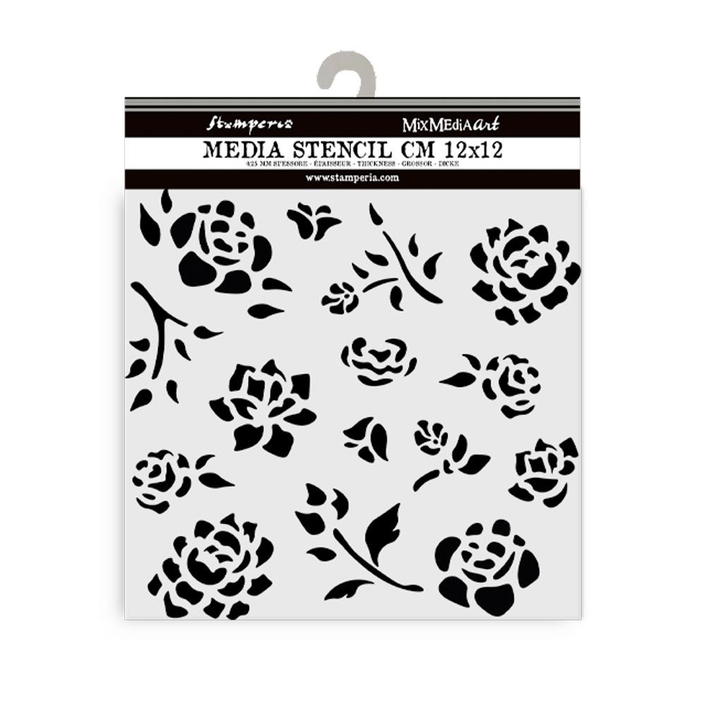 KSTDS43 Stamperia Timeless Stencil Buds Pattern