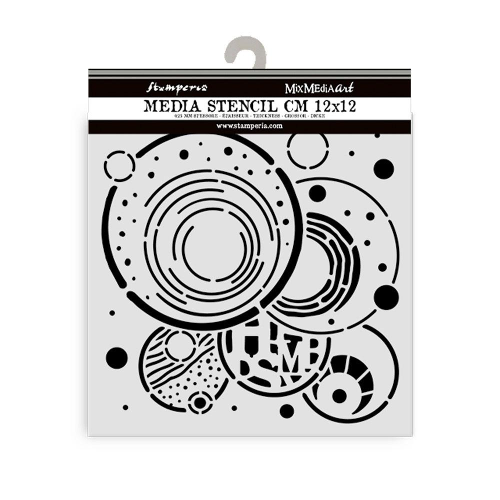 KSTDS62 Stamperia Furry Friends Stencil Vibrant Circles