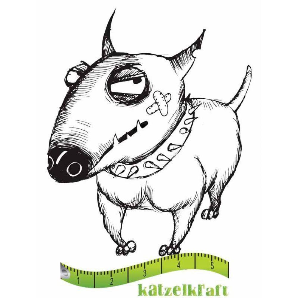 Katzelkraft French Style Rubber Stamp Chien Voody