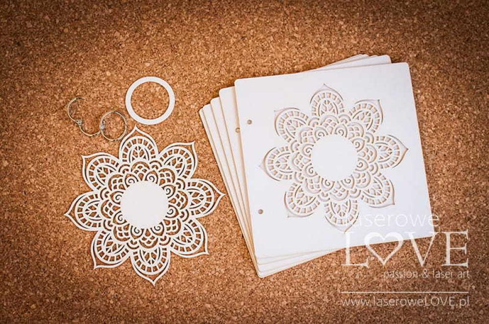 Laserowe Love Album 20x20 cm Mandala Indiana