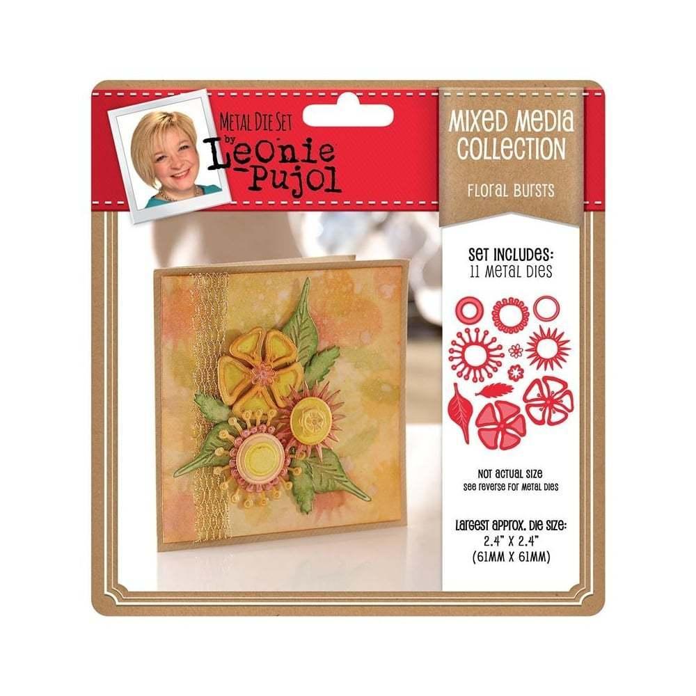 Leonie Pujol Mixed Media Metal Die Floral Bursts