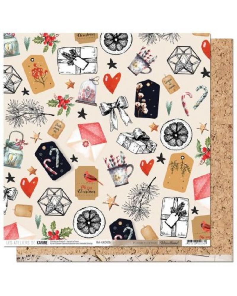 Les Ateliers de Karine 12x12 Woodland Paper Pack