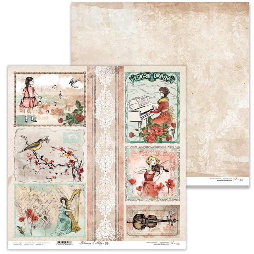 Lexi Design 12x12 Paper Pad Blooming Lullaby