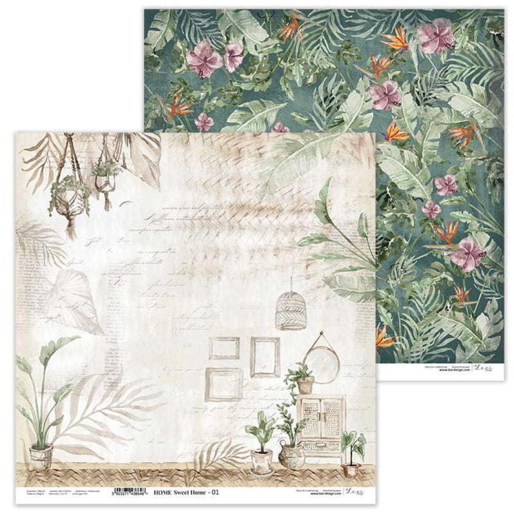 Lexi Design 12x12 Paper Pad Home Sweet Home