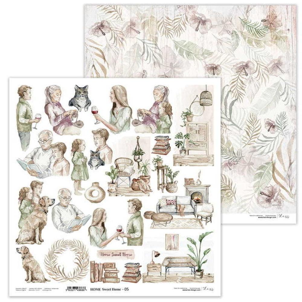 Lexi Design 12x12 Paper Pad Home Sweet Home