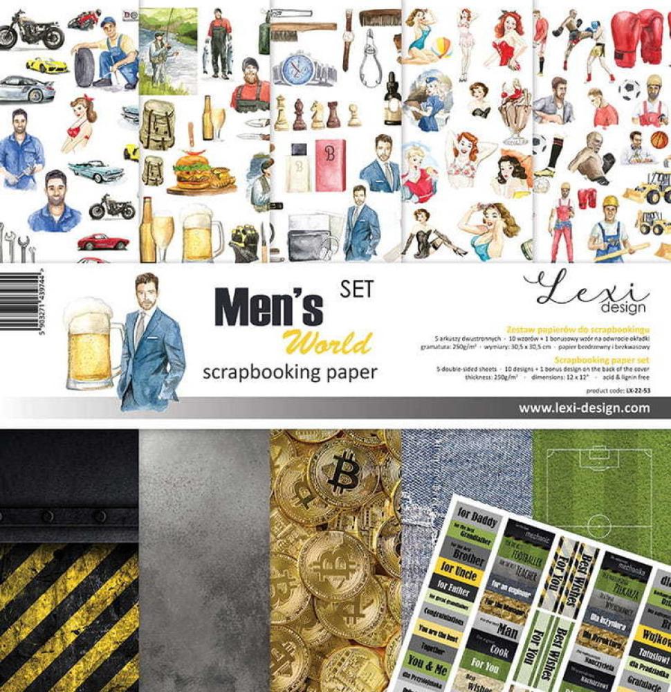 Lexi Design 12x12 Paper Pad Men´s World