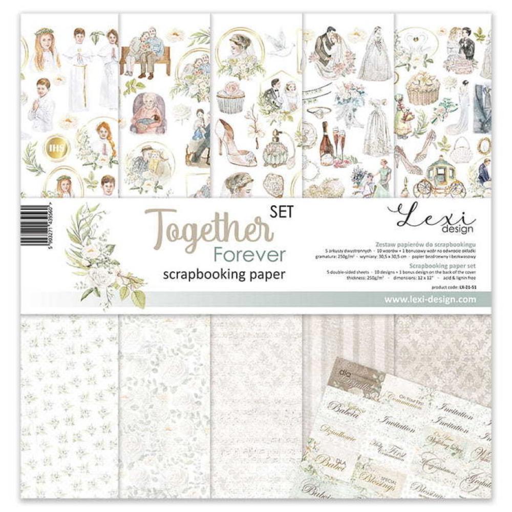 Lexi Design 12x12 Paper Pad Together Forever SET