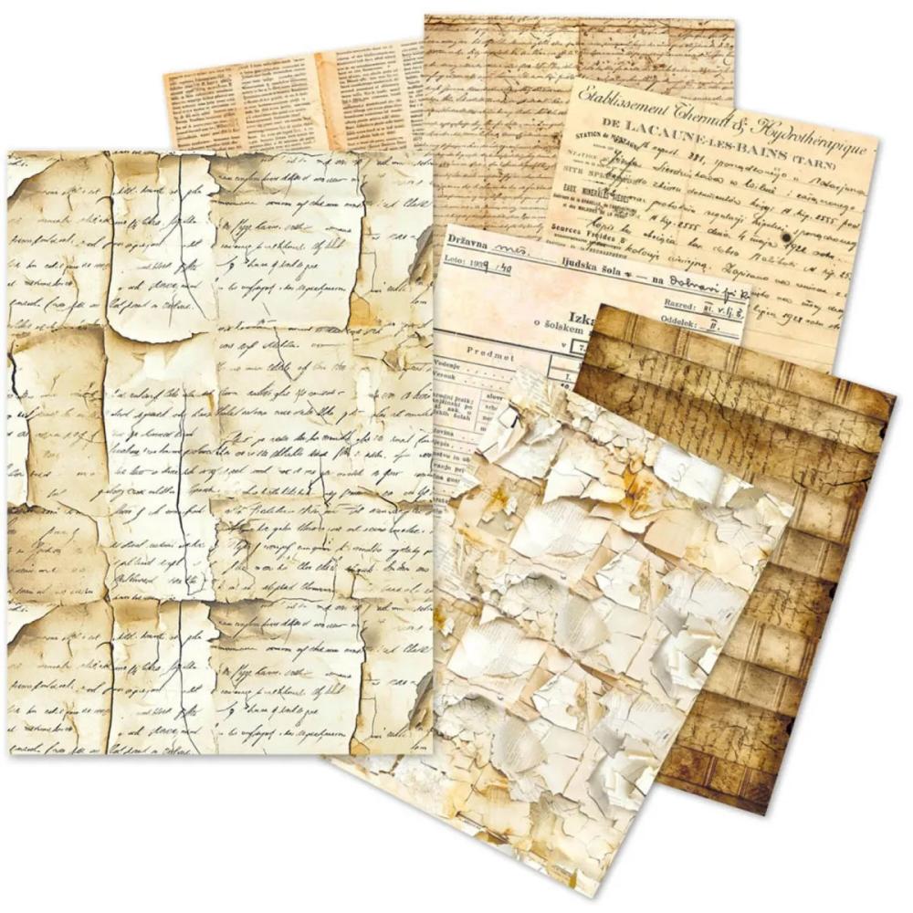 ME001 Ciao Bella Vintage Manuscript A5 Tissue Paper